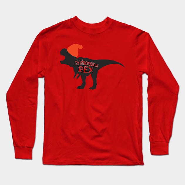 Christmasaous Rex, Santa Claus Dinosaur, Santasaurus Rex, Christmas Dinosaur, Dinosaur Long Sleeve T-Shirt by NooHringShop